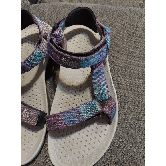 Teva Waterproof Trail hiking Shoes Sandals Womens Size 8 M Purple/Blue Summer - Picture 2 of 9